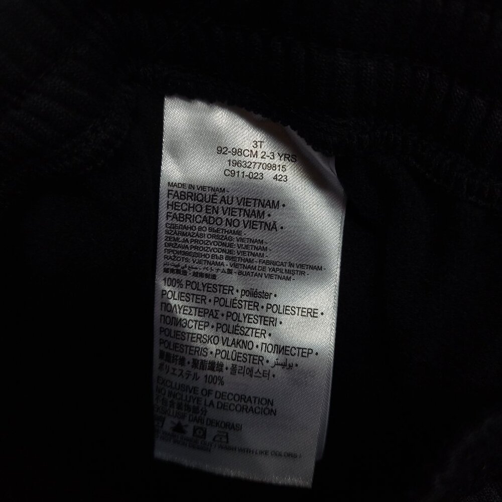NWT Jordan Jogger Sweatpants Black Size 3T - Picture 3 of 4
